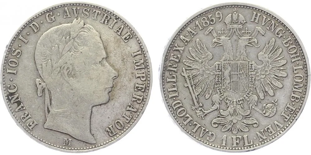 Rakouská a spolková měna, 1857 - 1892 — 1