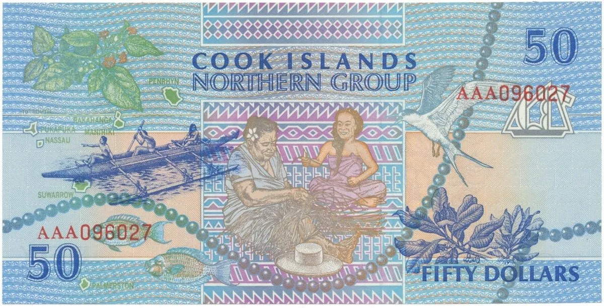 Cookovy Ostrovy, 50 Dollars (1992), P.10