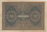 Německo, 50 Mark 1919, Reihe 1, Ro.62a - fotografie 2