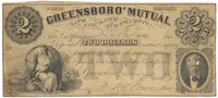 USA, North Carolina, Greensboro, 2 Dollars 1. 1. 1859