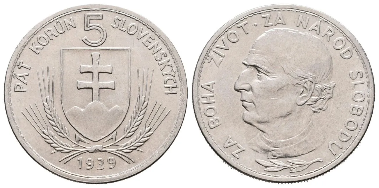 5 Koruna 1939 varianta