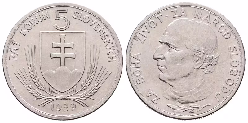 5 Koruna 1939 varianta