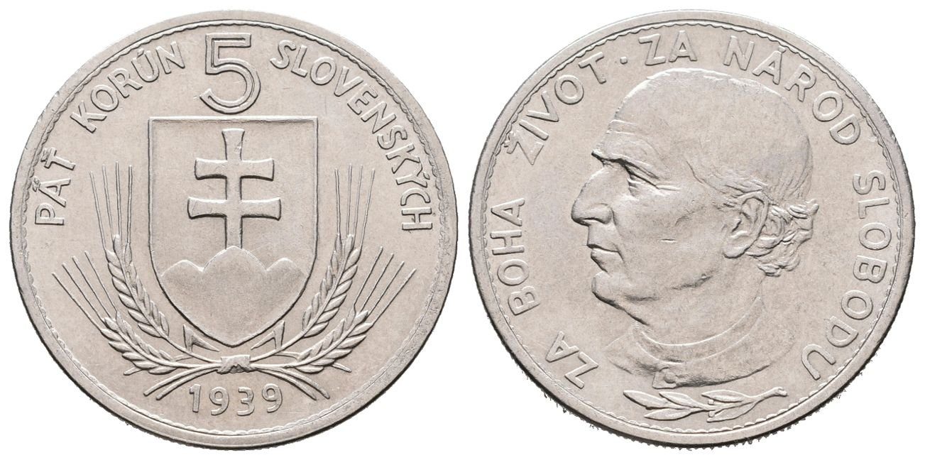5 Koruna 1939 varianta
