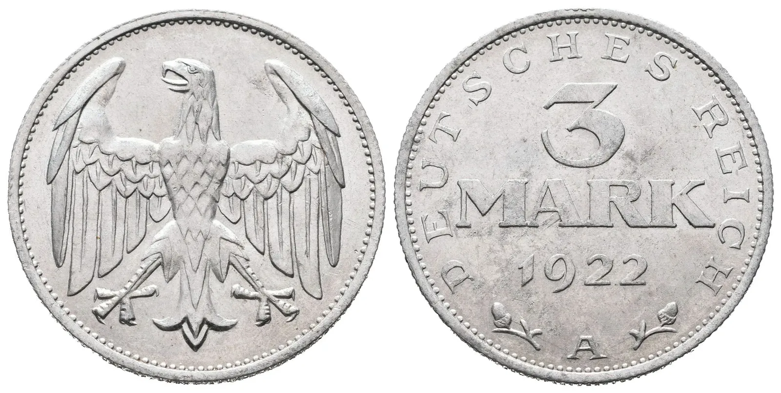 III. říše, 3 Marka 1922 A