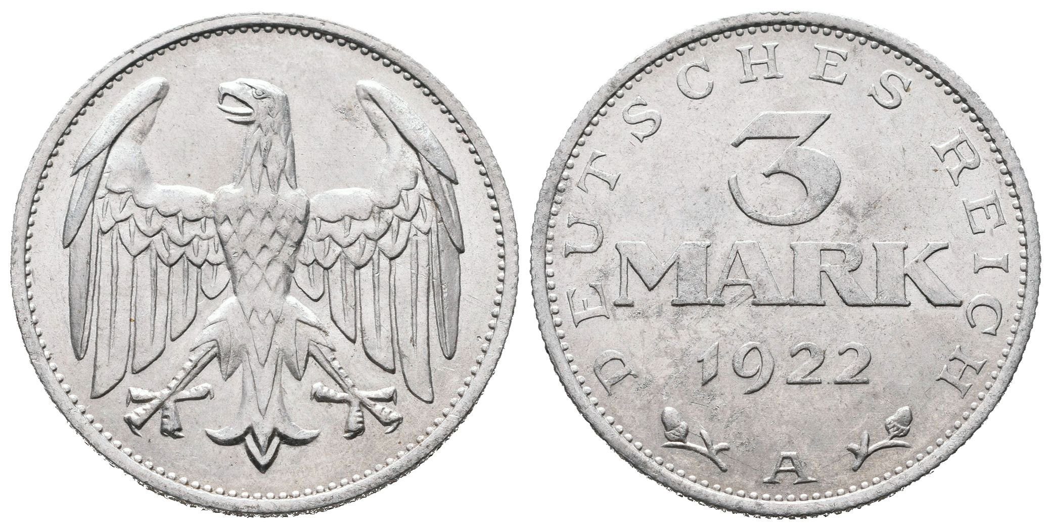 III. říše, 3 Marka 1922 A