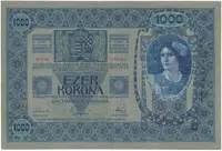 Rakousko - Uhersko, 1000 Koruna 1902, bez přetisku, Hej.RU5 - fotografie 2