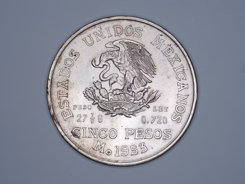 Mexiko, 5 Pesos 1953 - Hidalgo