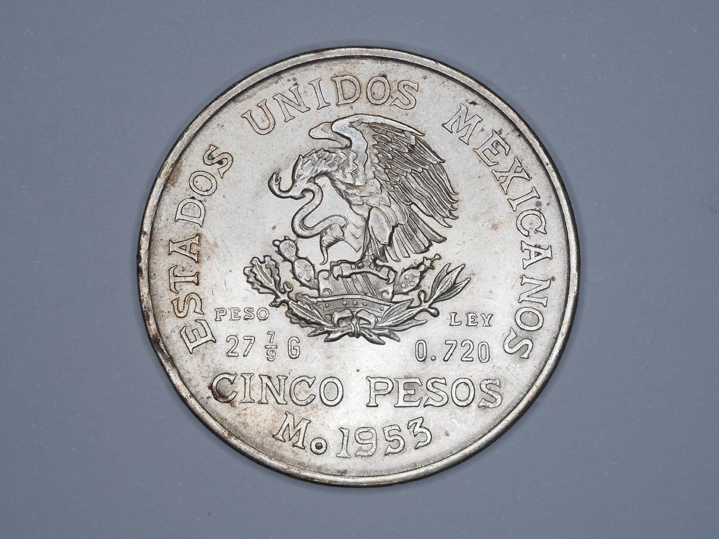 Mexiko, 5 Pesos 1953 - Hidalgo