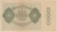Německo, 10.000 Mark 1922, říšský 8-místný číslovač, Ro.69b - fotografie 2