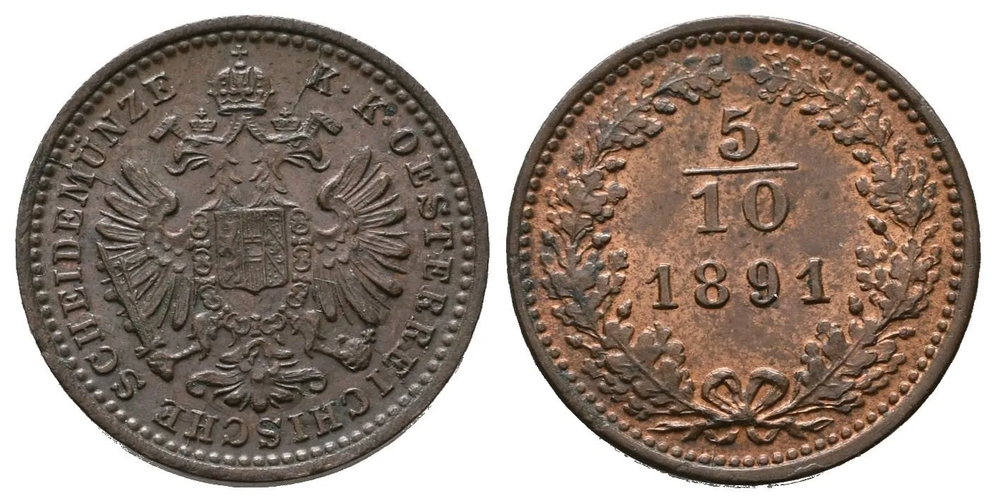 5/10 Krejcar 1891