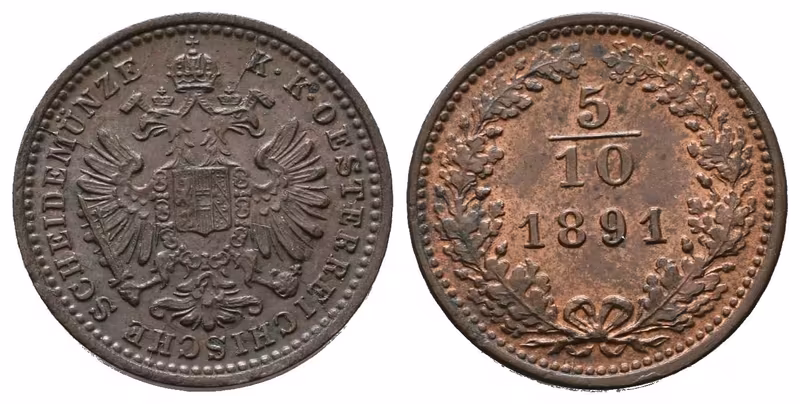 5/10 Krejcar 1891