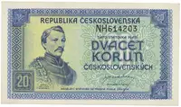 Československo, 20 Koruna b.d. (1945), Hej.72a