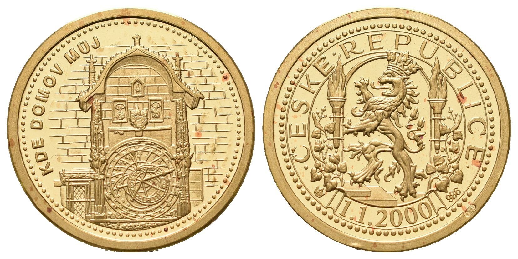 Medaile 2000 - Dukáty české historie - Staroměstský orloj
