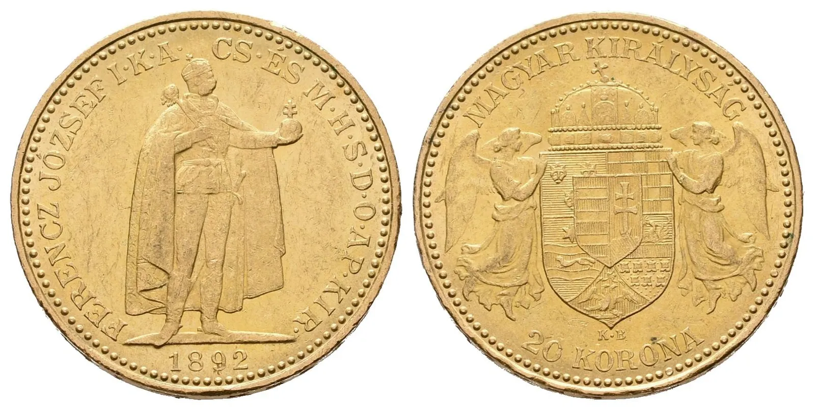 20 Koruna 1892 KB