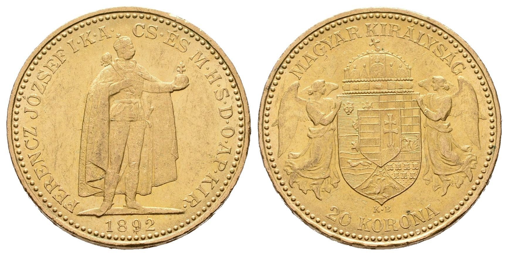 20 Koruna 1892 KB