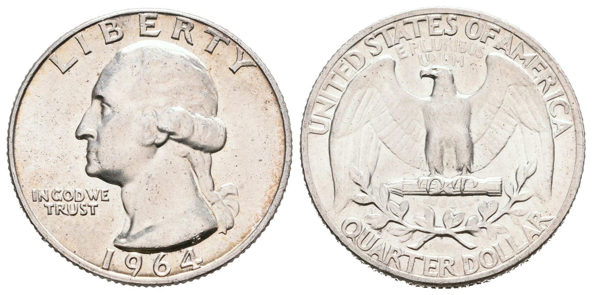 USA, 1/4 Dollar 1964 - George Washington