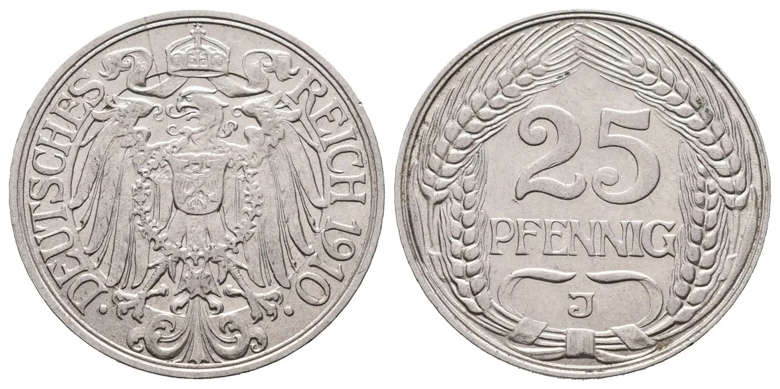 25 Pfennig 1910 J
