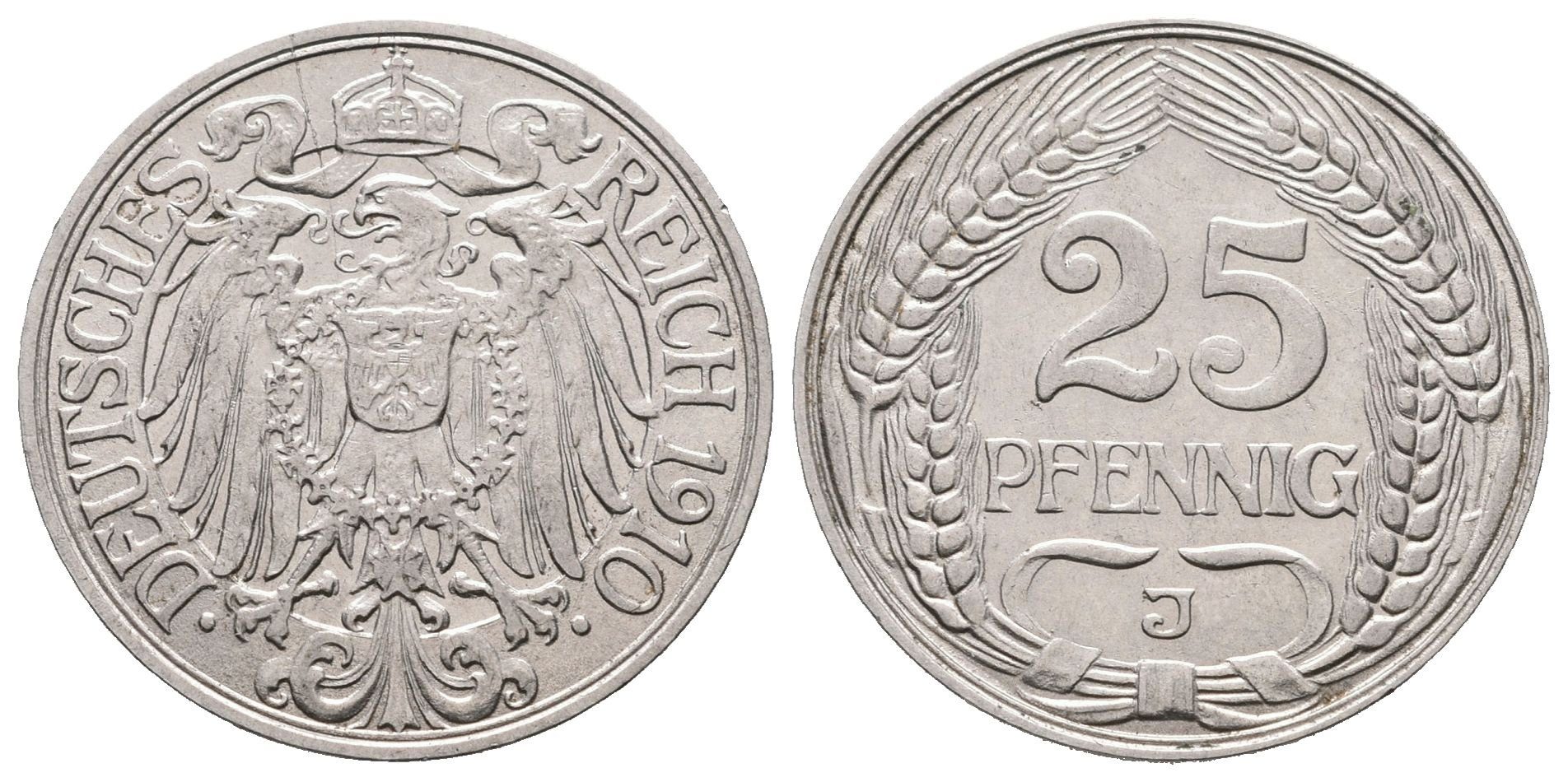 25 Pfennig 1910 J