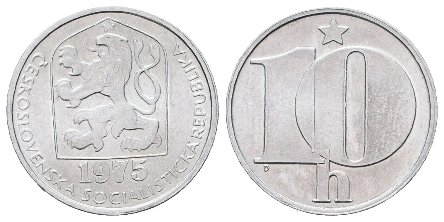 10 Haléř 1975