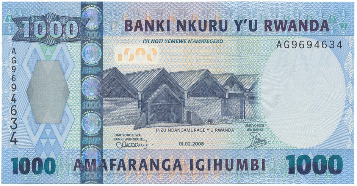 Rwanda, 1000 Francs 2008, P.35a