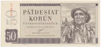 50 Koruna 1950, II. vydání, Hej.88a
