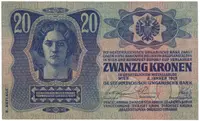 20 Koruna 1913 (1919), II. vydání, Hej.3 - fotografie 2