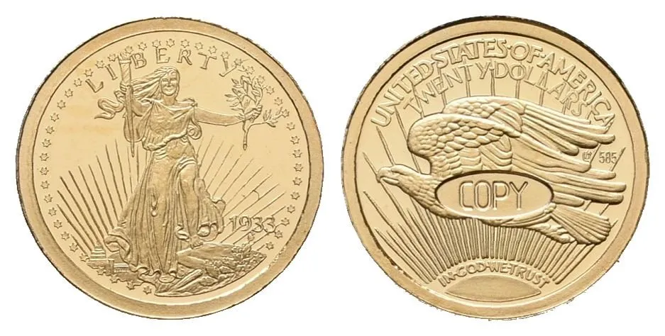 USA, replika 20 Dollars 1933