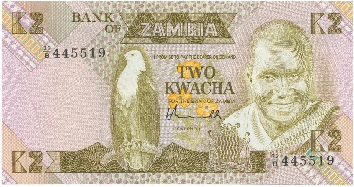 Zambie, 2 Kwacha (1980~1983), P.24a