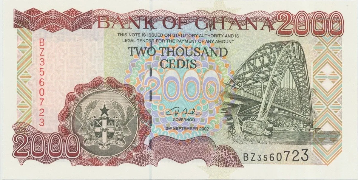 Ghana, 2000 Cedis 2002, P.33g