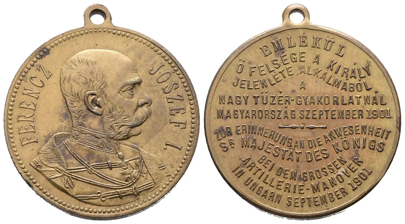 František Josef I., medaile vojenských manévrů — 1