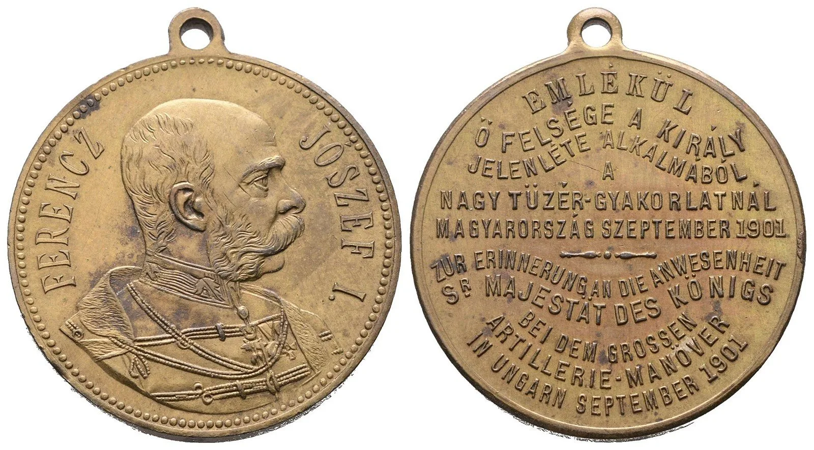 František Josef I., medaile vojenských manévrů — 1