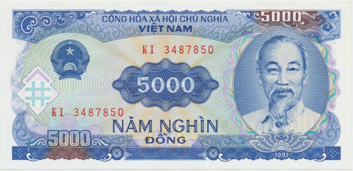 Vietnam, 5000 Dong 1988, P.108a