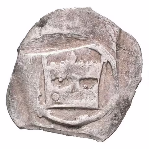 Haléř s korunou a čtyřrázem (1384 - 1407), Cn.40, Ch.146-147,