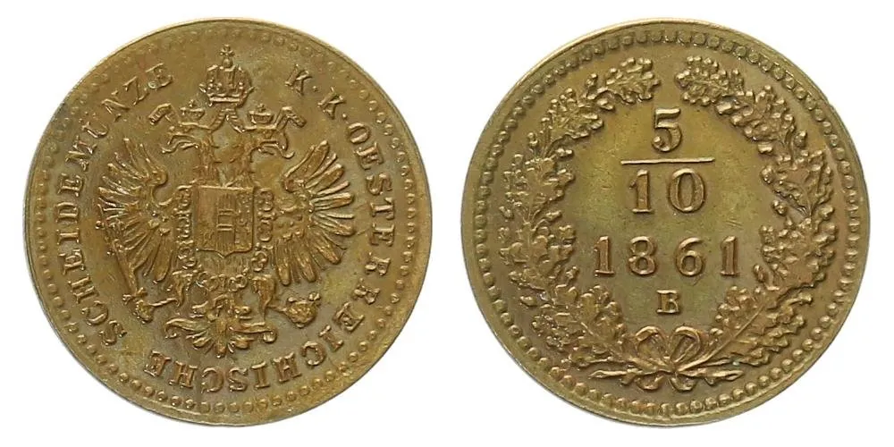 Rakouská a spolková měna, 1857 - 1892 — 1
