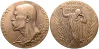 Španiel Otakar -  K úmrtí TGM, 80 mm