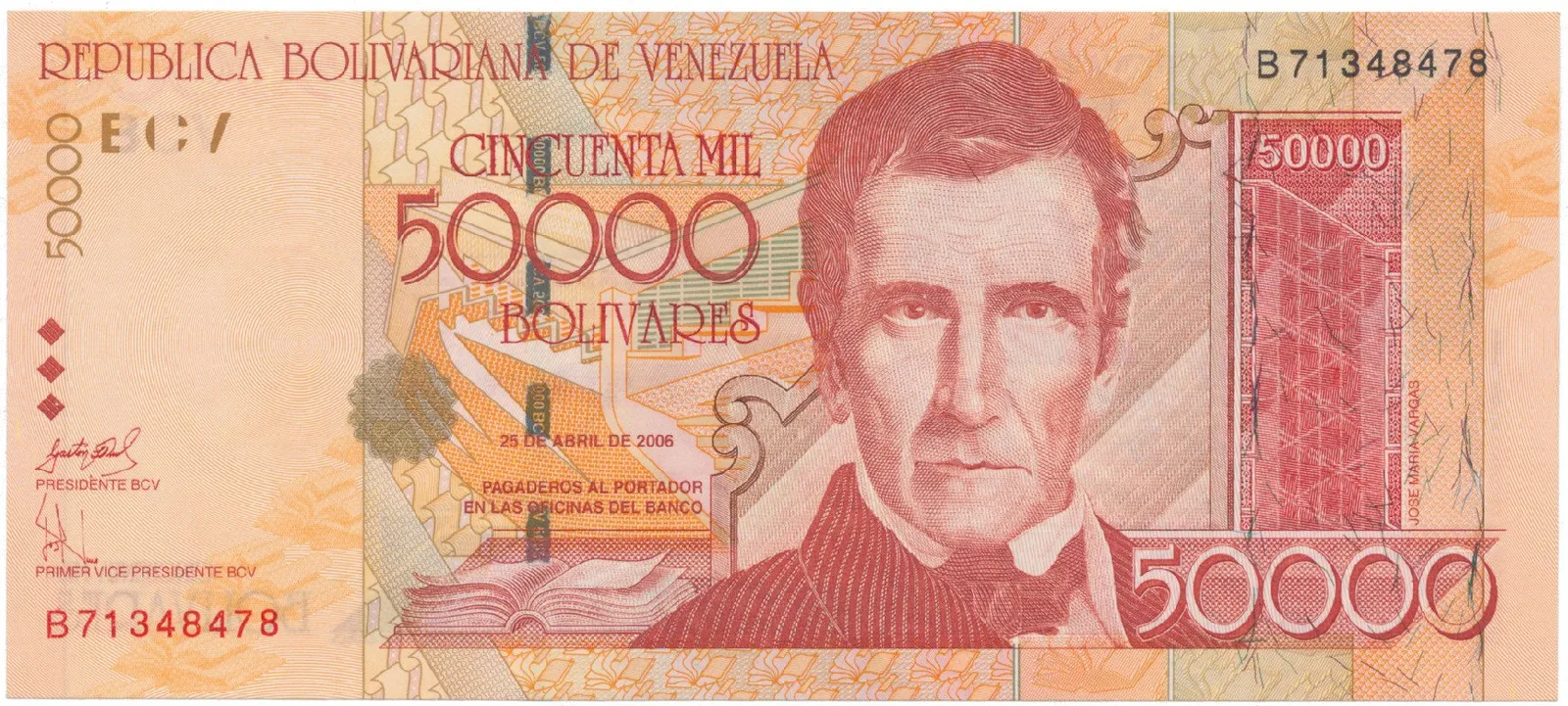 Venezuela, 50.000 Bolivares 2006, P.87c