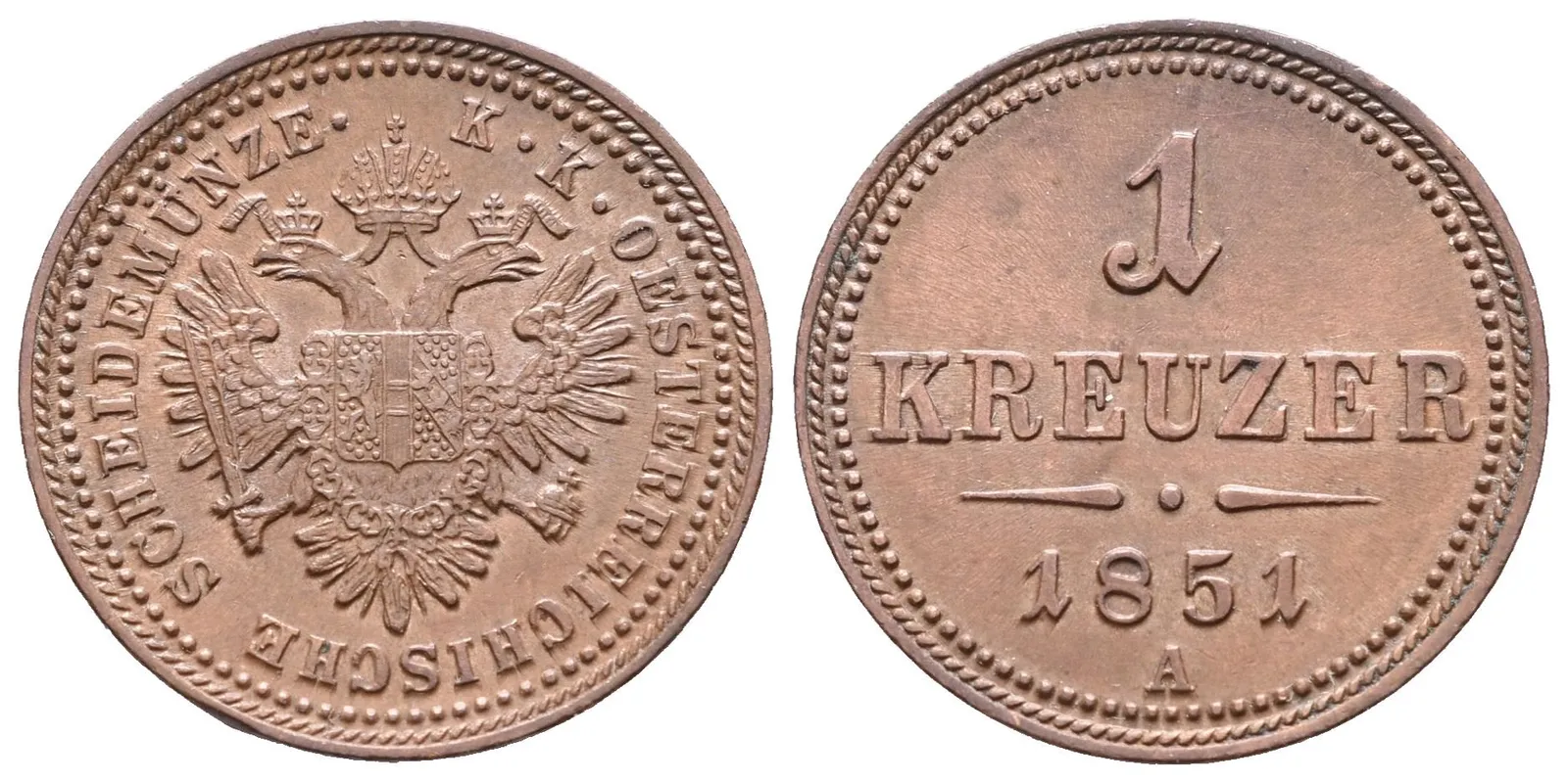 1 Krejcar 1851 A