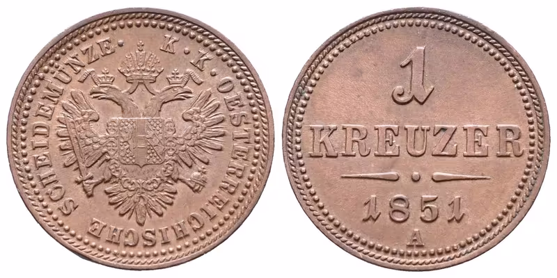 1 Krejcar 1851 A