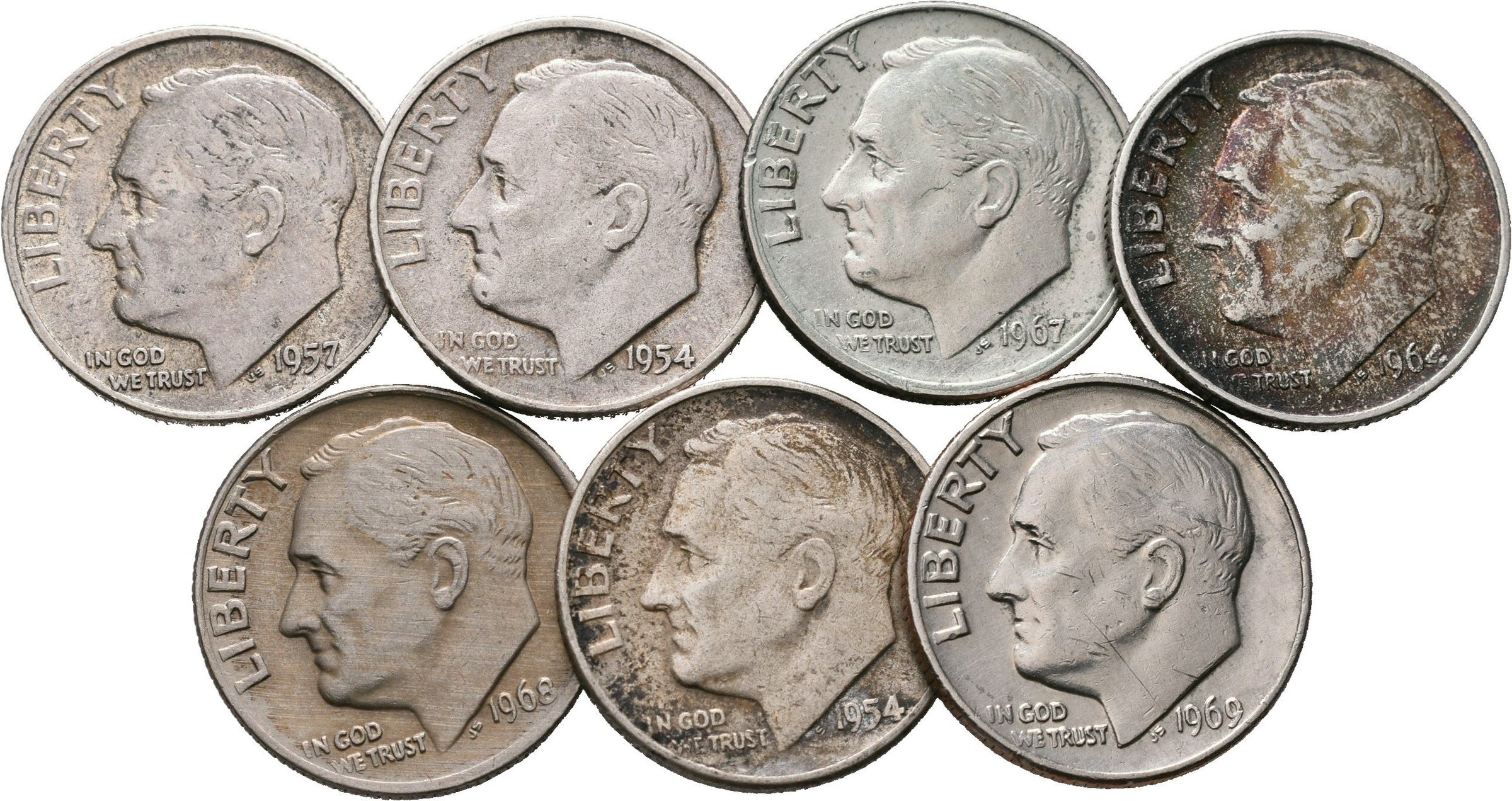 USA, Dime 1954 - 1969, Roosevelt