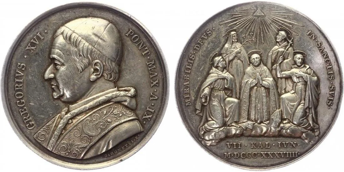 Vatikán, Gregorius XVI., 1831 - 1846 — 1