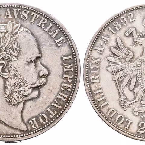 2 Zlatník 1892, zbytky lesku, patina, škr.
