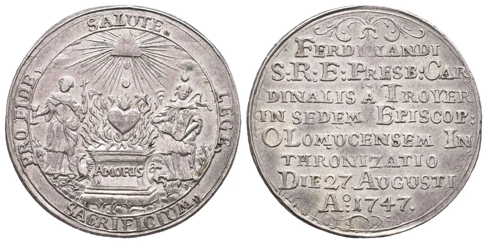 Olomouc - biskupství, Ferdinand Julius Troyer, 1745 - 1758 — 1