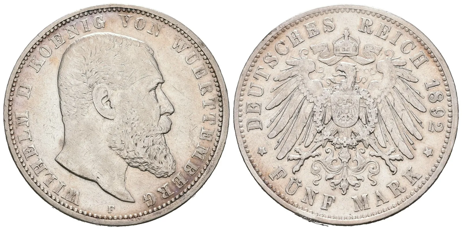 Württembersko, 5 Marka 1892
