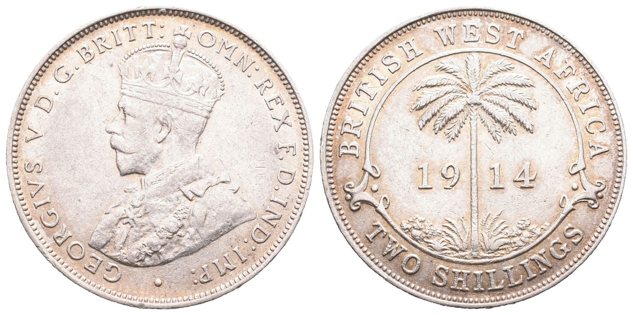 Britská západní Afrika, 2 Shilling 1914