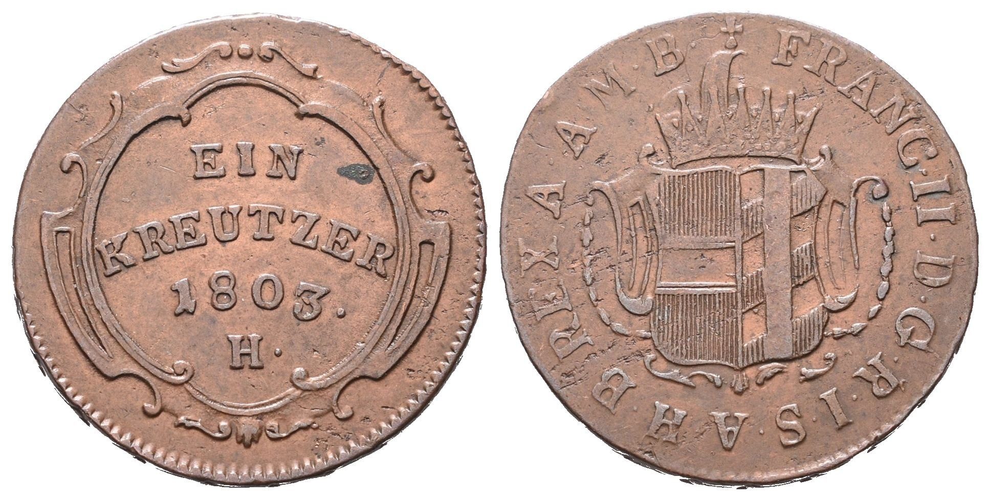 František II., 1 Krejcar 1803 H