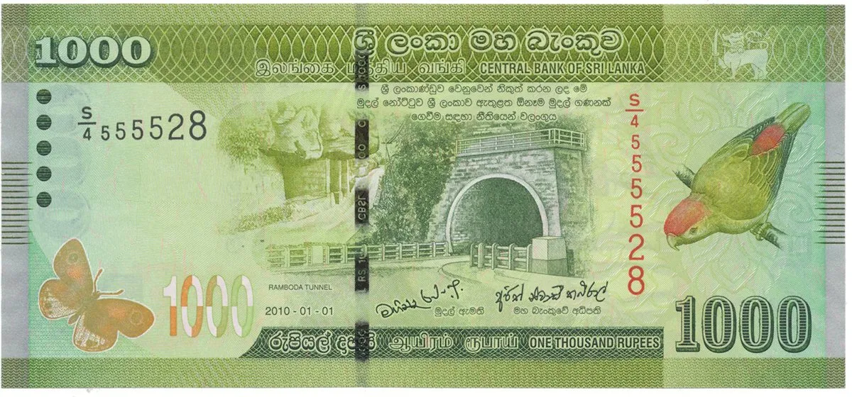 Srí Lanka, 1000 Rupees 2010, P.127a