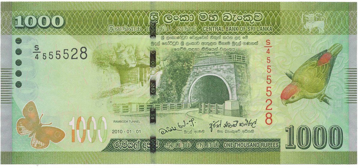 Srí Lanka, 1000 Rupees 2010, P.127a