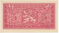Československo, 5 Koruna 1949, série A 100 - 169, neperforovaná, Hej.83a3 - fotografie 2