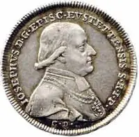 Eichstätt - biskupství, Joseph von Stubenberg, 1790 - 1802 — 1