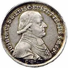 Eichstätt - biskupství, Joseph von Stubenberg, 1790 - 1802 — 1
